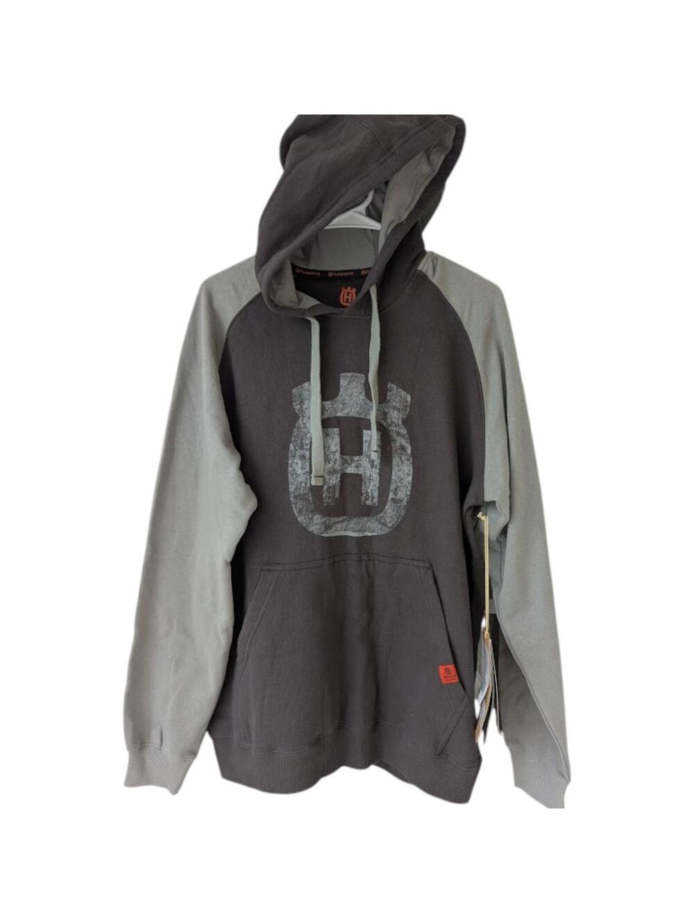 New Husqvarna Xplorer Skörda Hoodie Mens M NWT Gray Pavement Alloy work gorpcore